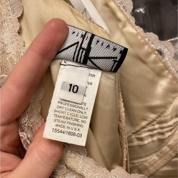 Champagne color gown - Picture 8 of 10